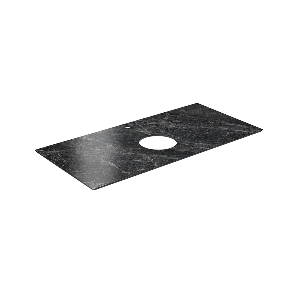 KERAMA MARAZZI PL1.VT93\100 Спец. изделие для накладных раковин 100 см Риальто темный серый лапп.