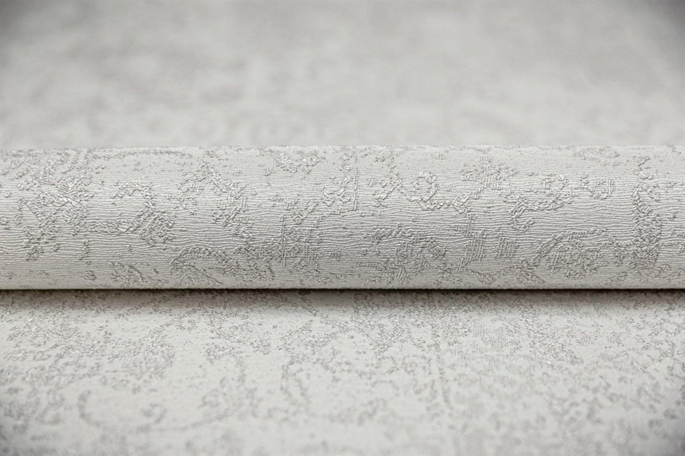 KERAMA MARAZZI KM5406 Обои виниловые Флора белый, база 1,06х10 (1, Т F) смещенная стыковка