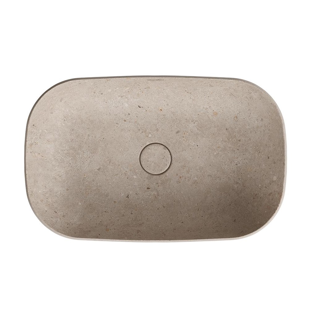 KERAMA MARAZZI MA.wb.65/STB Раковина MAGICA накладная 65 с донным клапаном, бежевый камень
