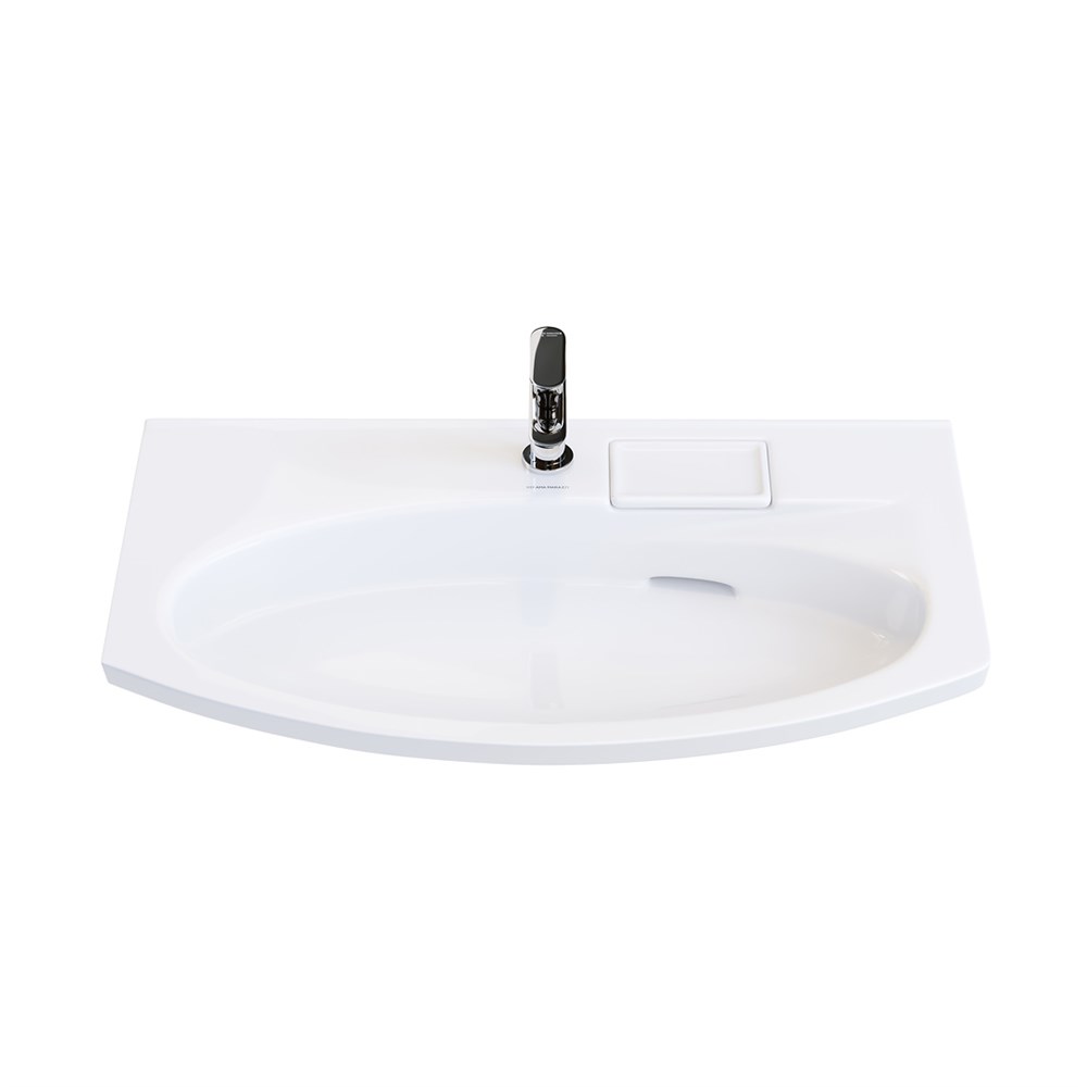 KERAMA MARAZZI RV.wb.80 Раковина RIVA мебельная с крепежом 80, белая глянцевая