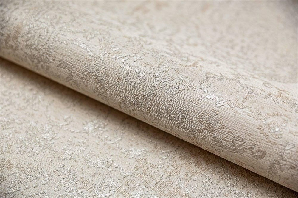 KERAMA MARAZZI KM5408 Обои виниловые Флора бежевый, база (1, Т E) смещенная стыковка