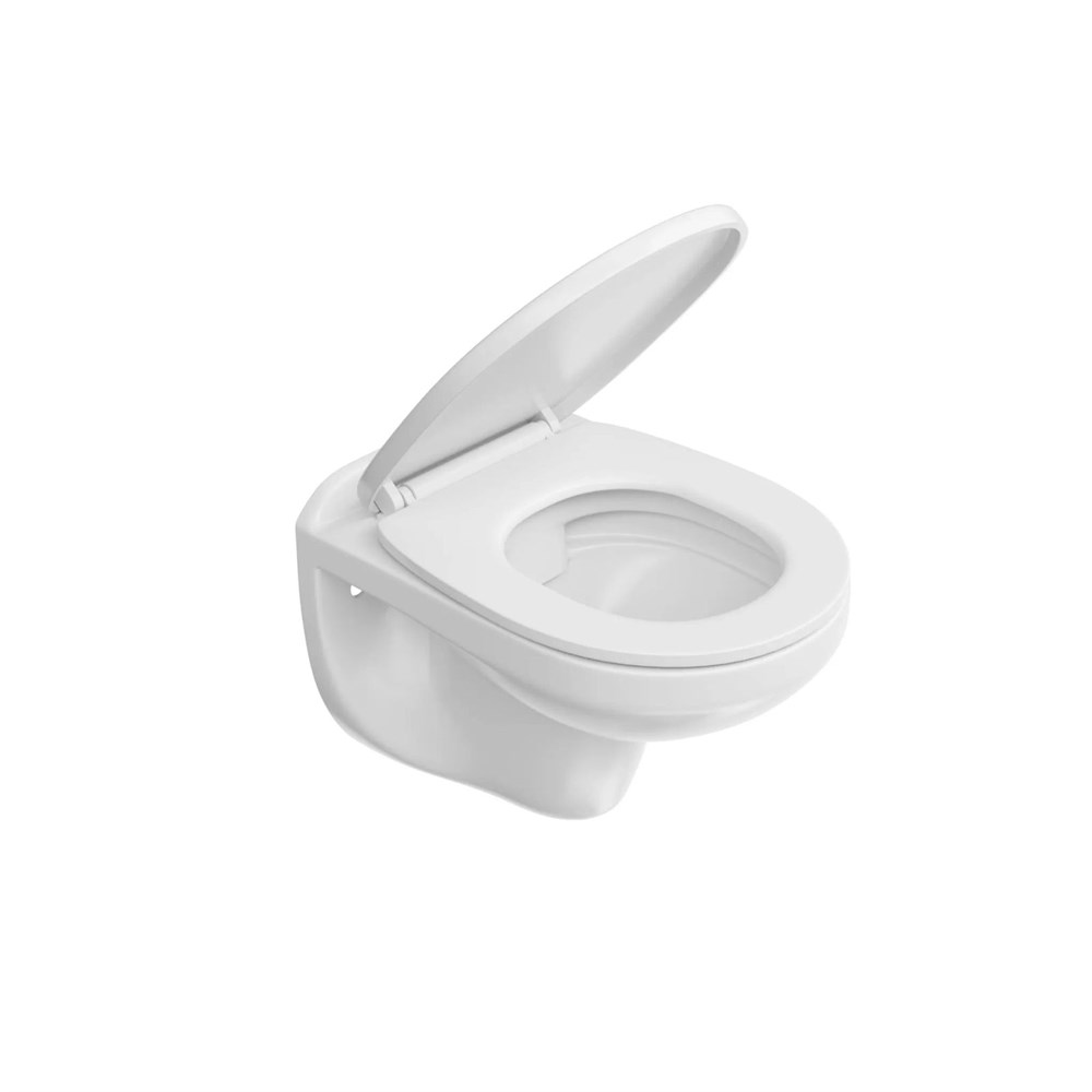 KERAMA MARAZZI KPRO.wc.02 Унитаз KPRO подвесной безободковый с крепежом и сиденьем, белый глянцевый