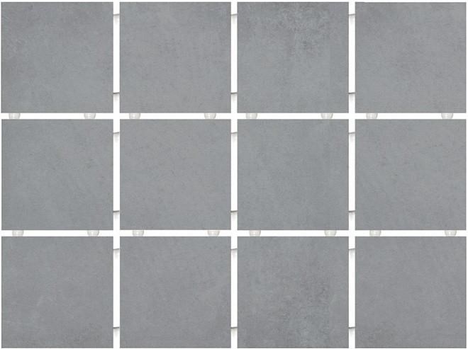 KERAMA MARAZZI 1271H Амальфи серый, полотно 30х40 из 12 частей 9,8х9,8х7