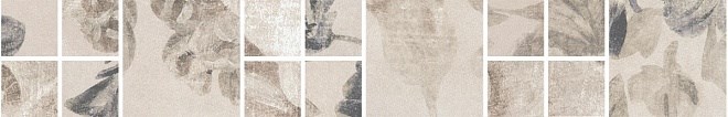 KERAMA MARAZZI SG186/001 Бордюр Александрия светлый мозаичный 30х4,8х8
