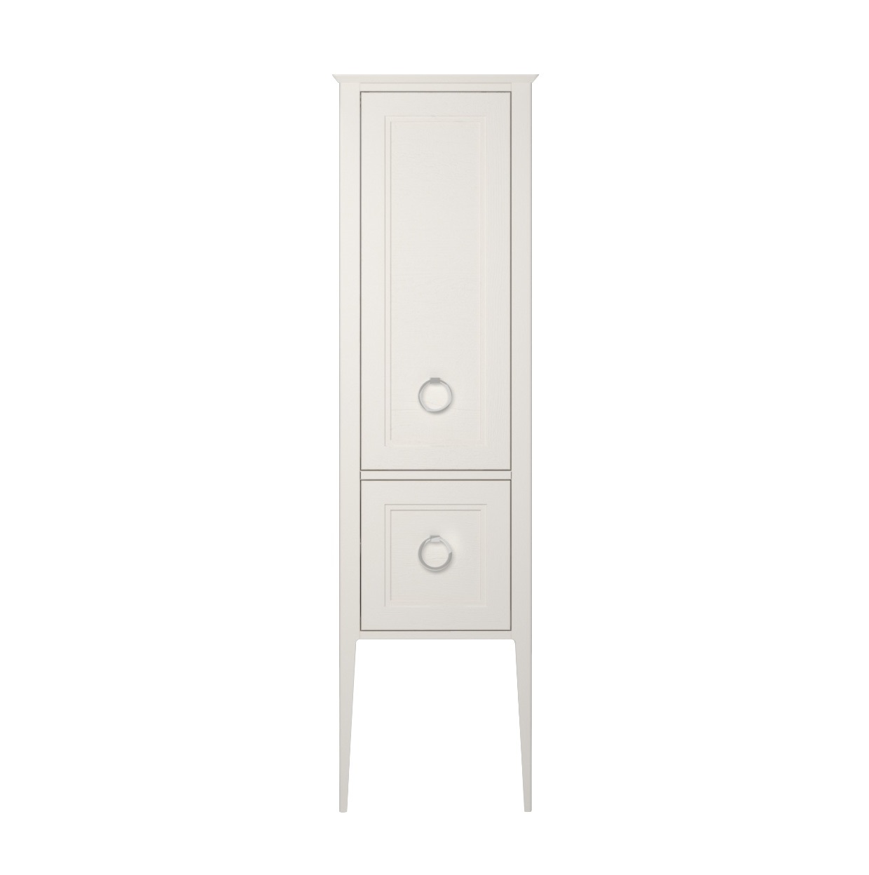 Пенал PLAZA Classic напольный 175, белый матовый