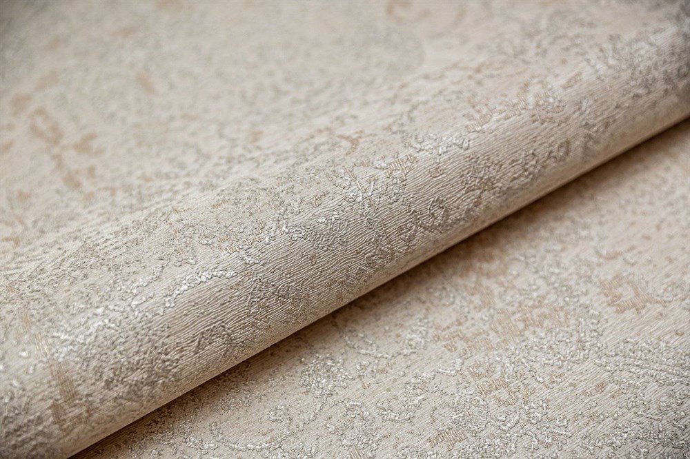 KERAMA MARAZZI KM5408 Обои виниловые Флора бежевый, база (1, Т E) смещенная стыковка