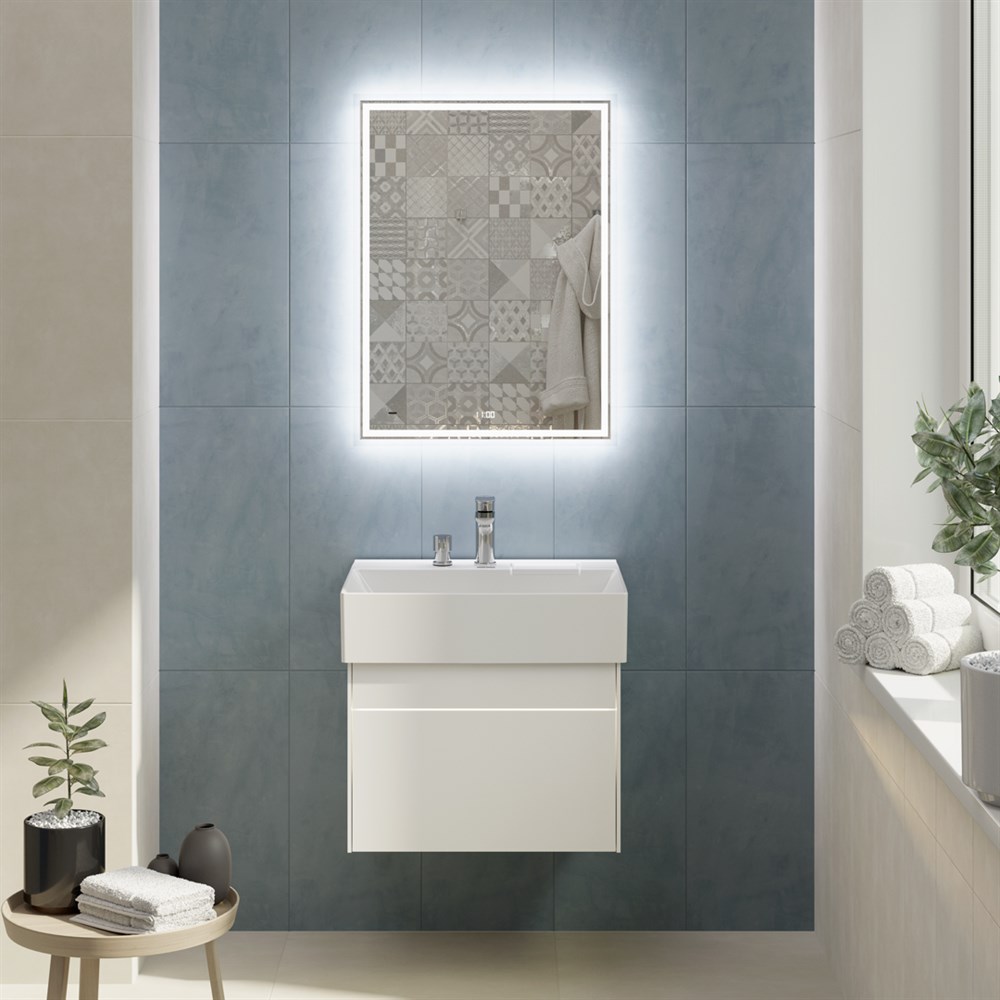 KERAMA MARAZZI LOG.60.2/WHT Тумба LOGICA подвесная 2 ящика 60 см, белоснежный