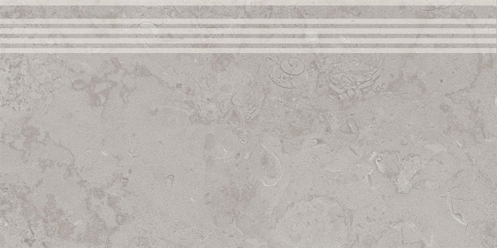 KERAMA MARAZZI DD205200R/GR Cтупень Про Лаймстоун серый натуральный обрезной 60х30 30x60x11