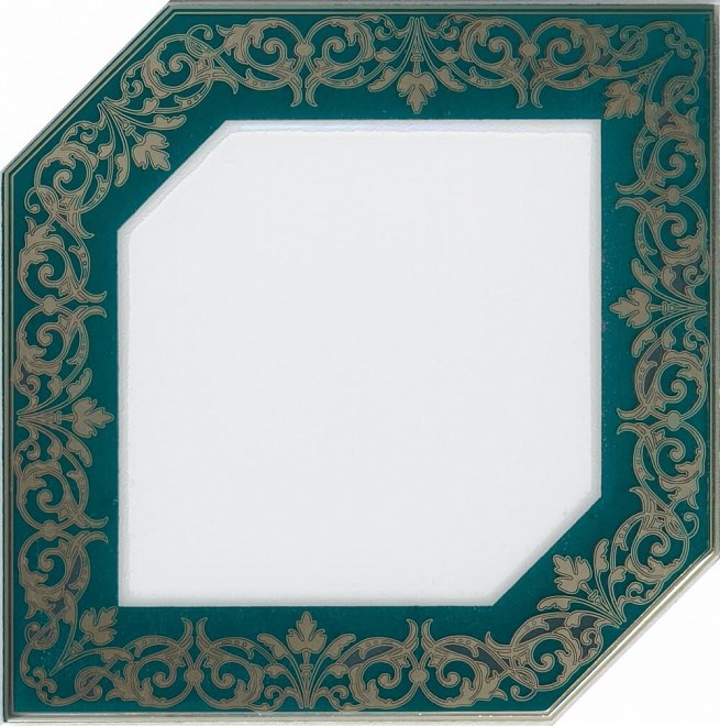 KERAMA MARAZZI HGD/E250/18000 Декор Клемансо зеленый темный 15х15х6,9